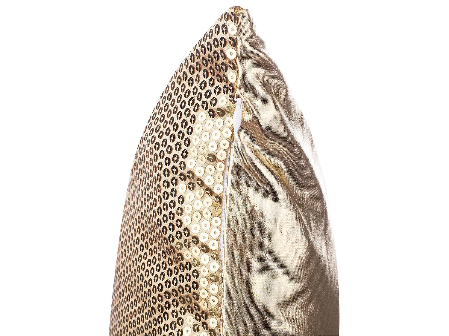 Lot de 2 coussins décoratifs ASTER 45 x 45 cm Doré Unicolore