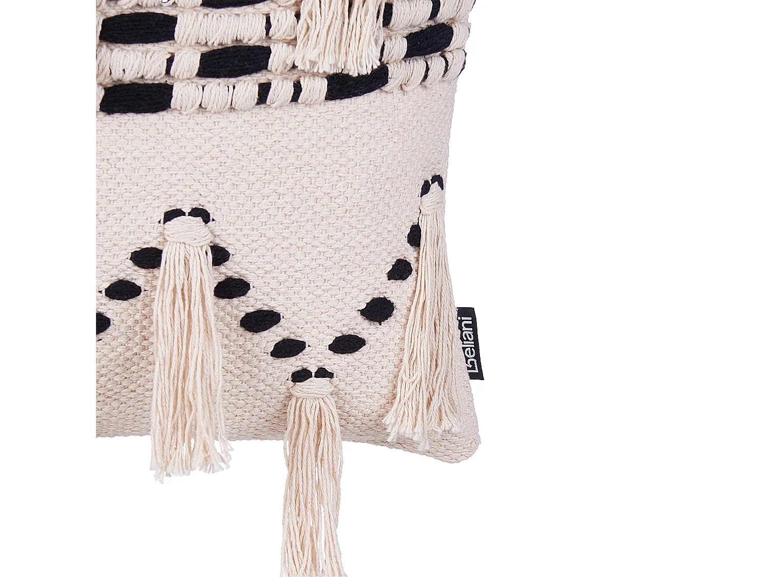 Set van 2 decoratieve kussens THONDI Katoen 45 x 45 cm Beige Gestreept