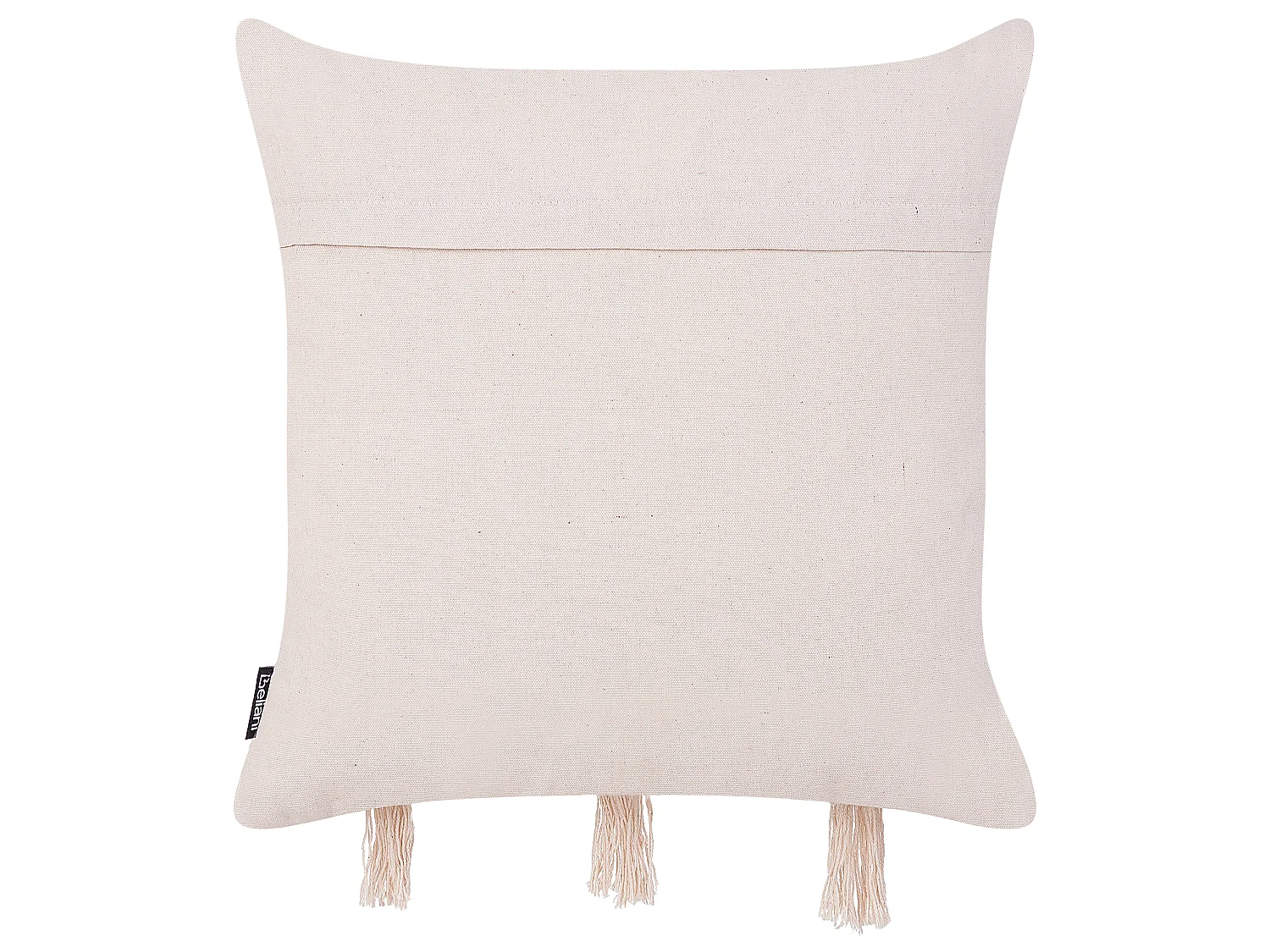 Set di 2 cuscini THONDI Cotone 45 x 45 cm Beige A strisce