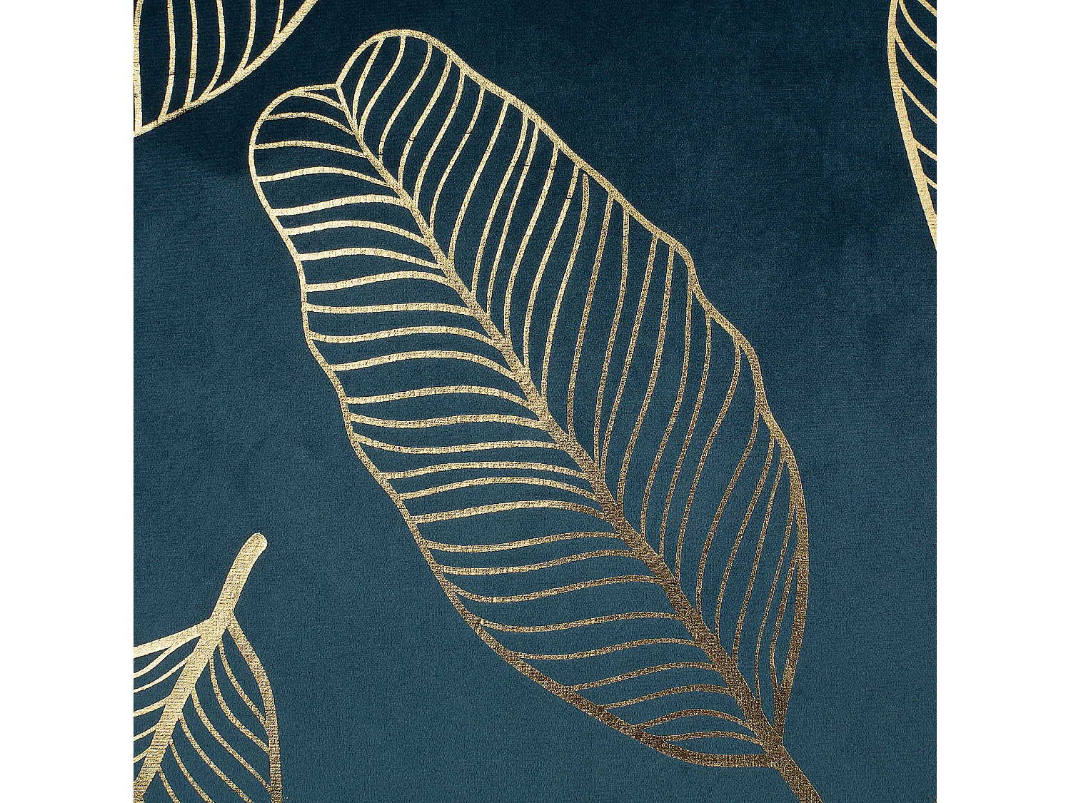 Zestaw 2 poduszek dekoracyjnych FREESIA Welur 45 x 45 cm Lazurowy Wzór roślinny