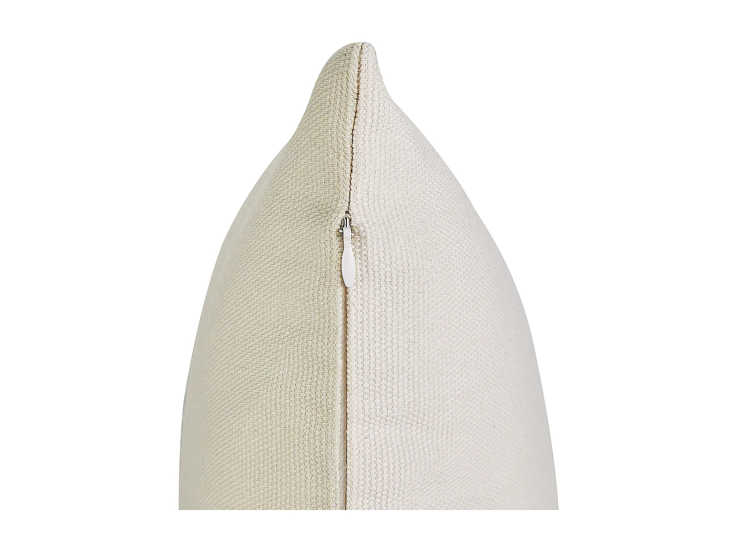 Dekokissen mit Füllung 2er Set beige/grün bestickt Blattmotiv 45x45 cm Davallia