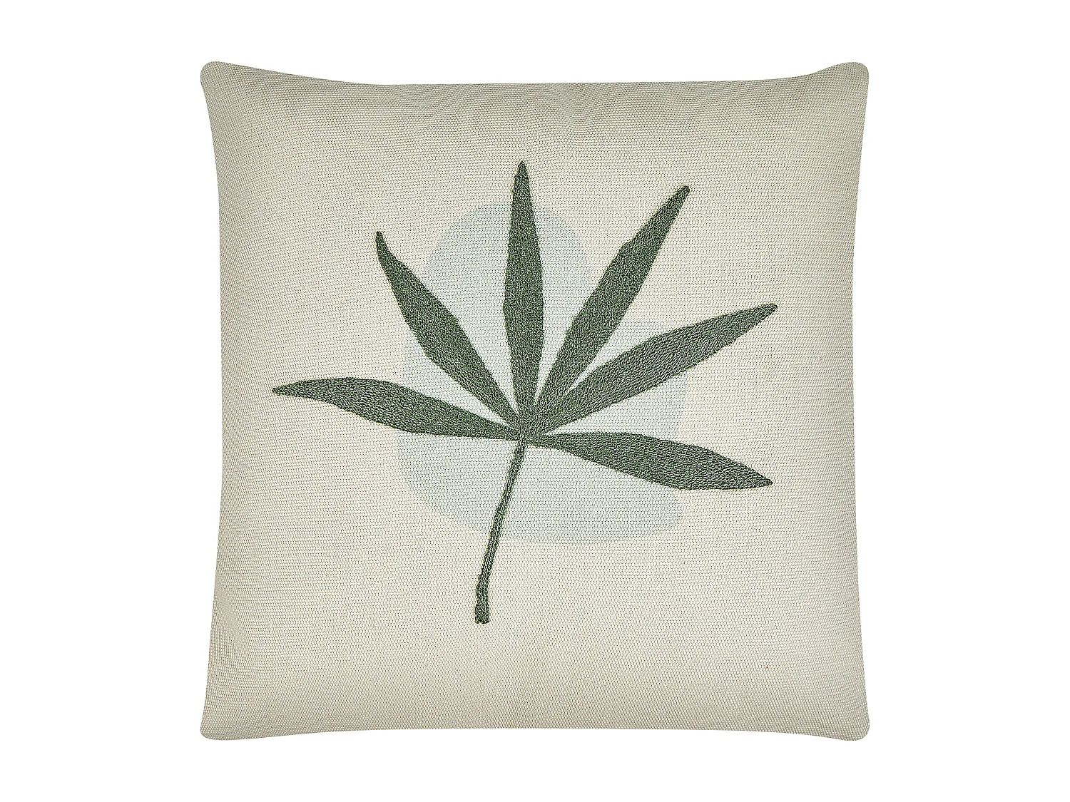 Lot de 2 coussins décoratifs DAVALLIA 45 x 45 cm Vert Motif de plante