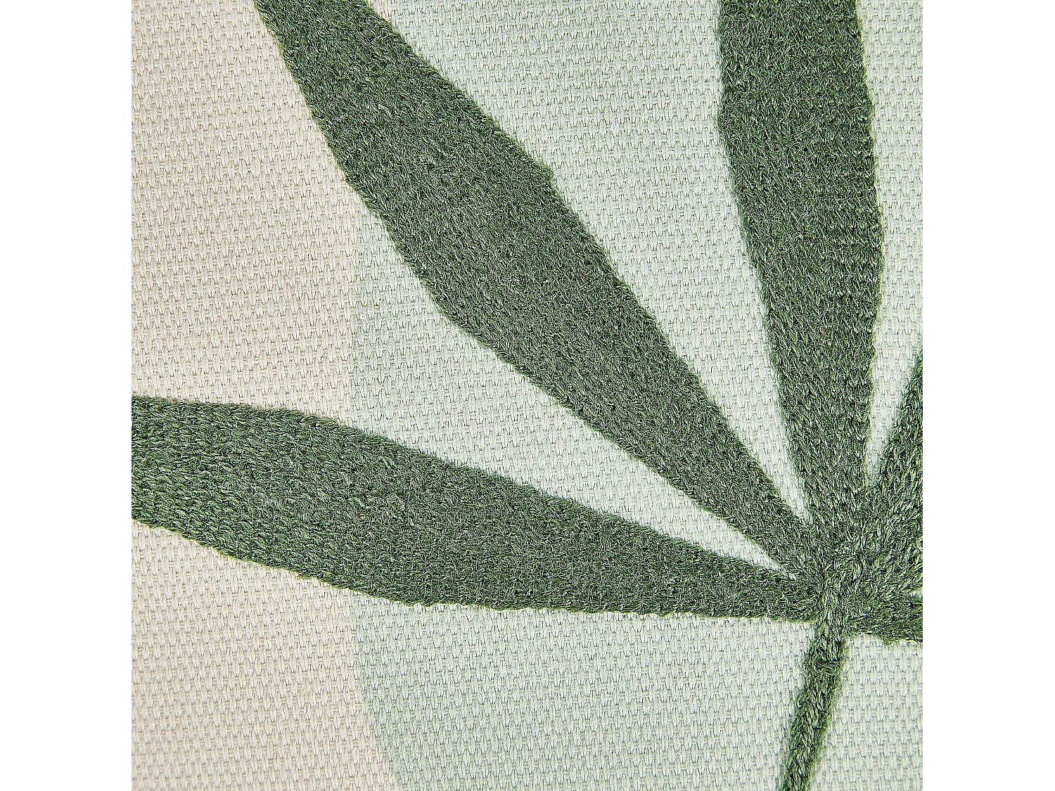 Lot de 2 coussins décoratifs DAVALLIA 45 x 45 cm Vert Motif de plante