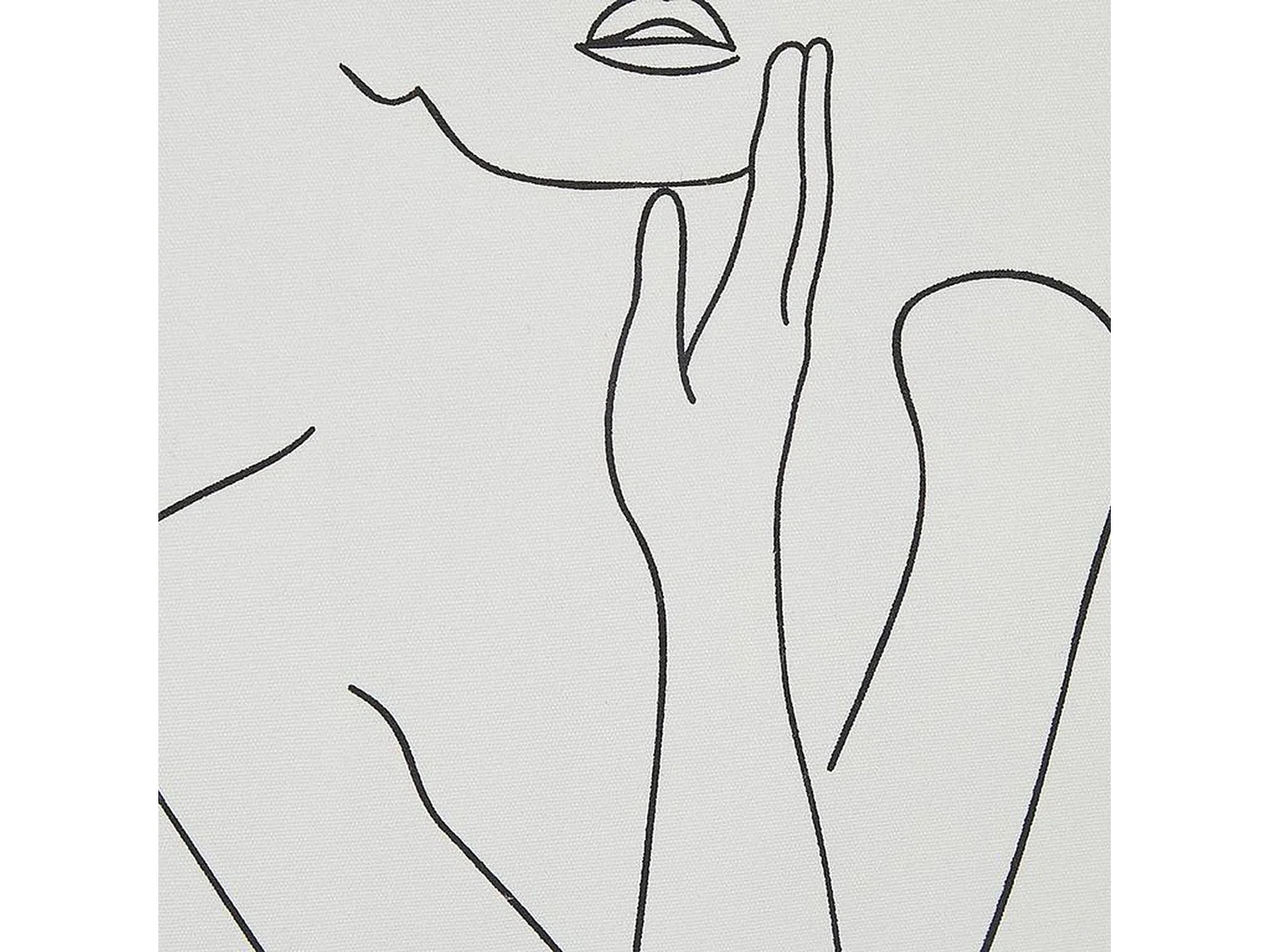 Set van 2 decoratieve kussens MEADOWFOAM Katoen 45 x 45 cm Wit Abstract patroon