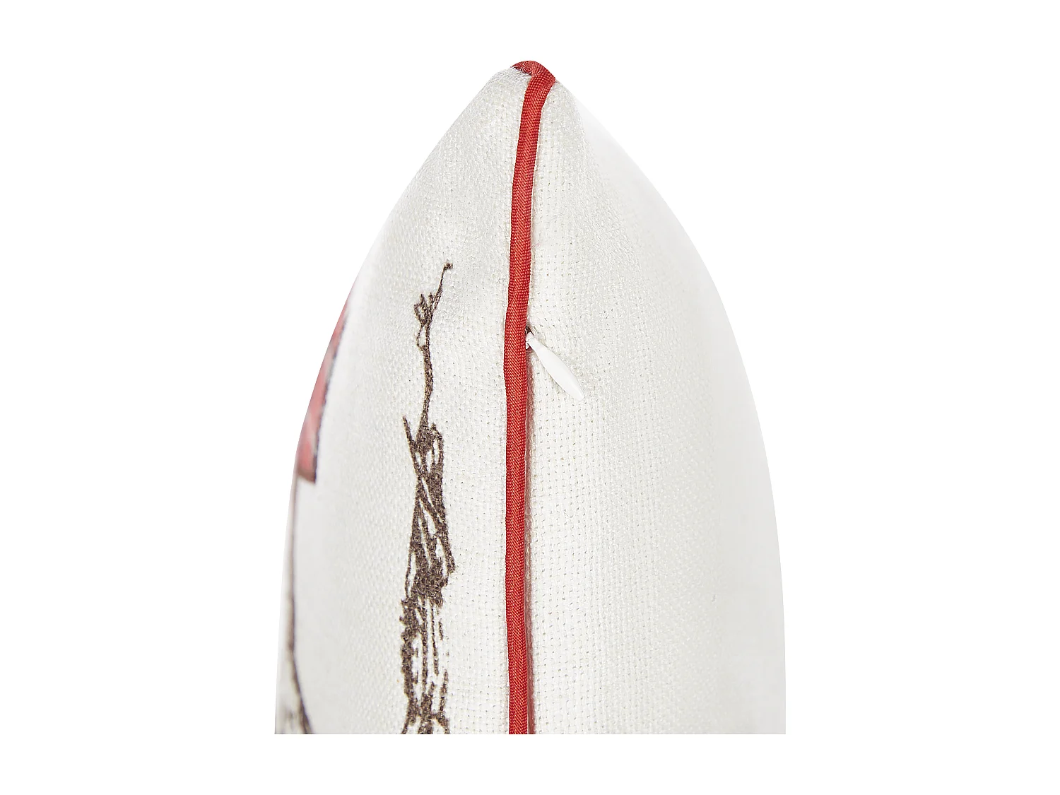 Conjunto de 2 almofadas decorativas SVEN 45 x 45 cm Vermelho Padrão natalicio