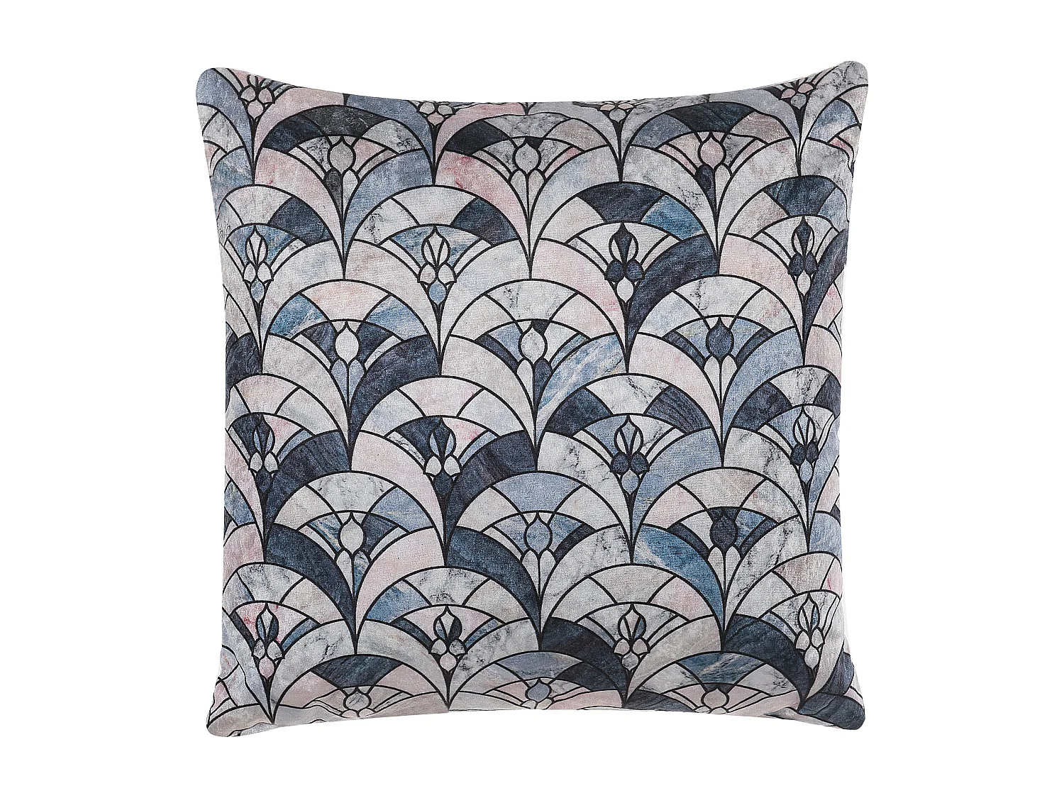 Set di 2 cuscini KOODAL 45 x 45 cm Multicolore Trama geometrica