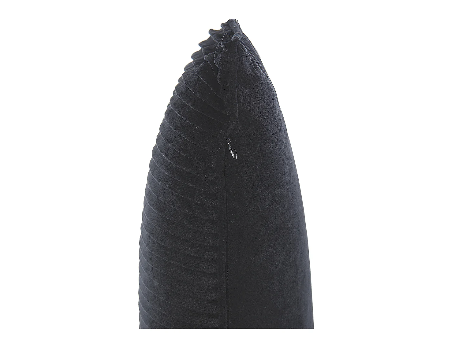 Lot de 2 coussins décoratifs GUDARI Velours 30 x 50 cm Noir À rayure