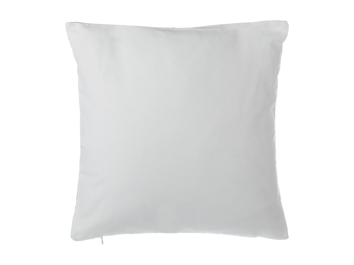 Lot de 2 coussins décoratifs CLEOME 45 x 45 cm Blanc Gris Bleu Motif géométrique