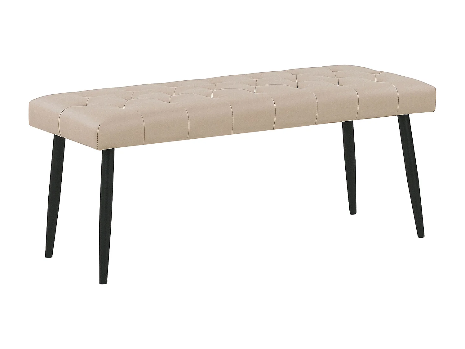 Bankje ESSONNE Kunstleer Beige