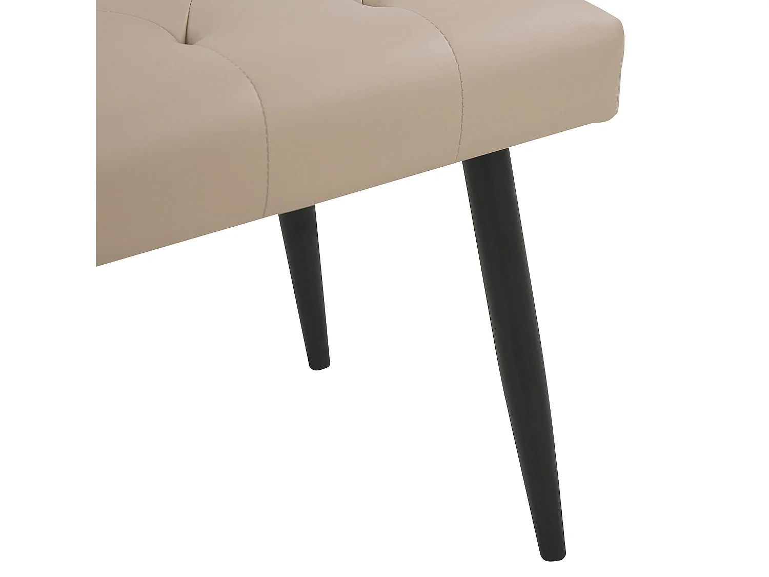 Bankje ESSONNE Kunstleer Beige