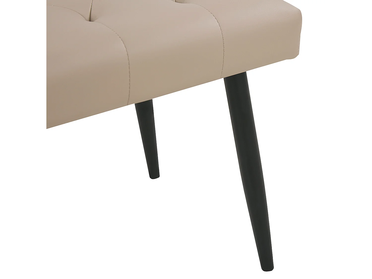 Banco ESSONNE Pele sintética Creme