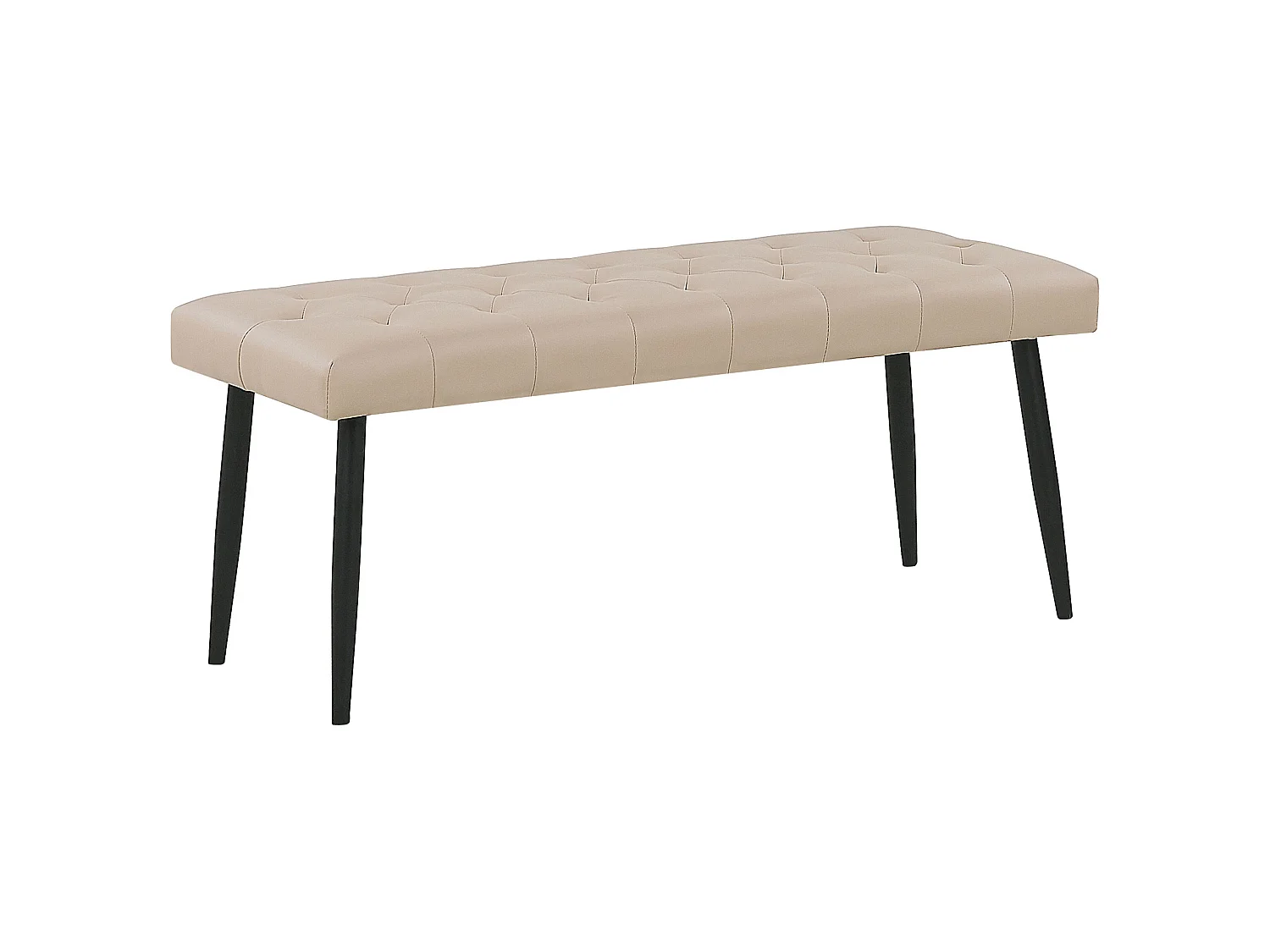 Bankje ESSONNE Kunstleer Beige