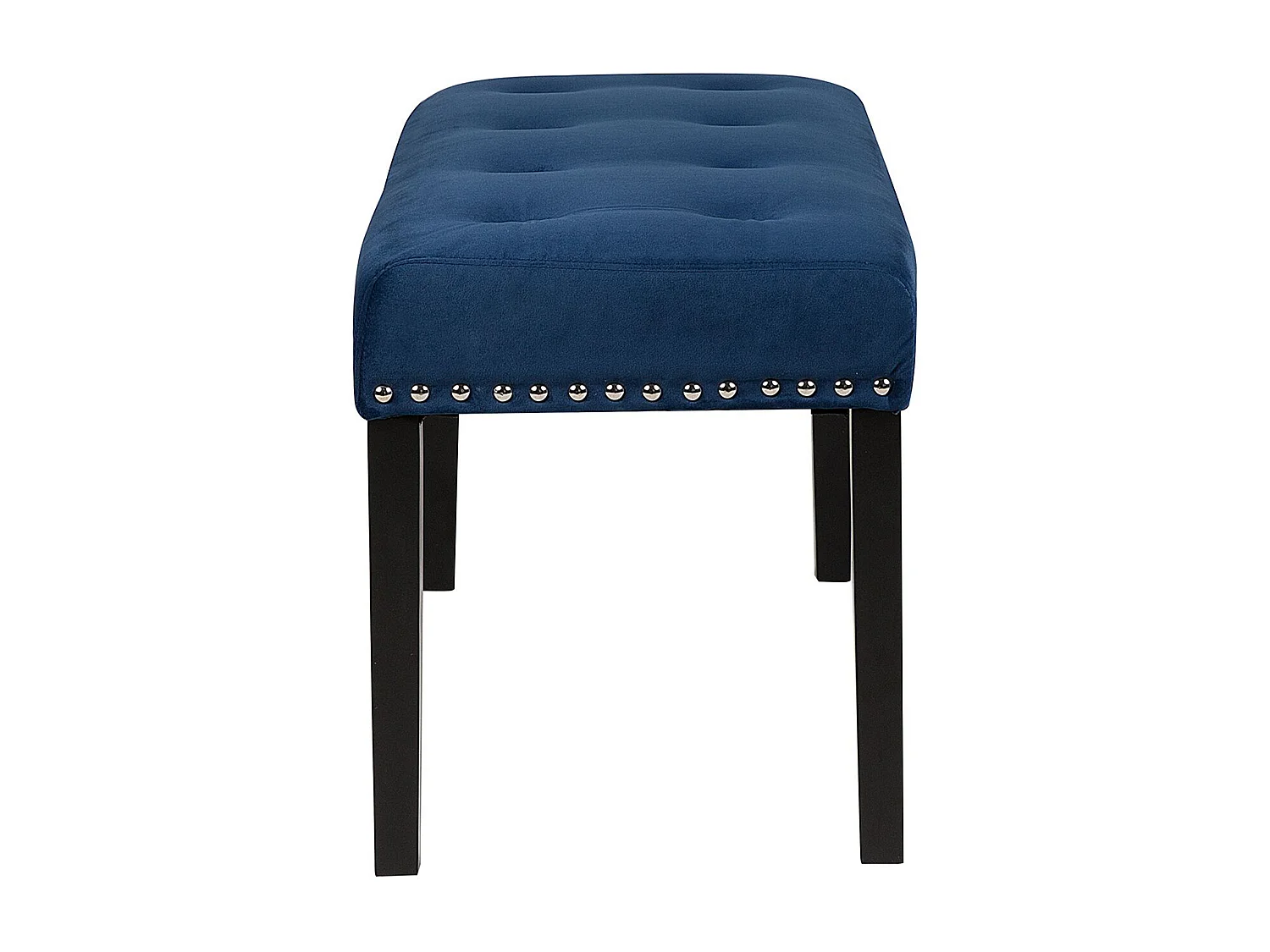 Bankje YORKTON Marineblauw Fluweel