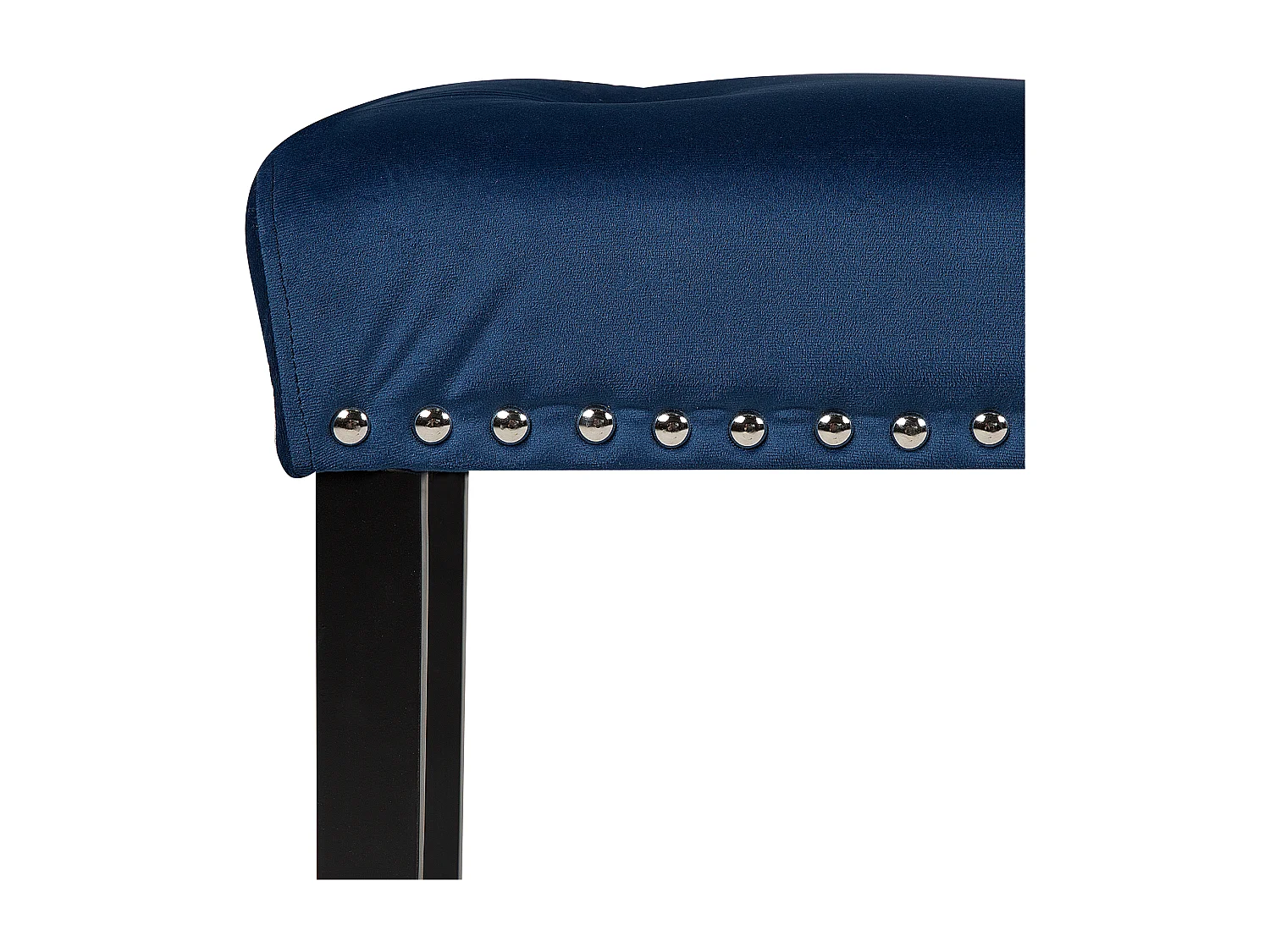 Bankje YORKTON Marineblauw Fluweel