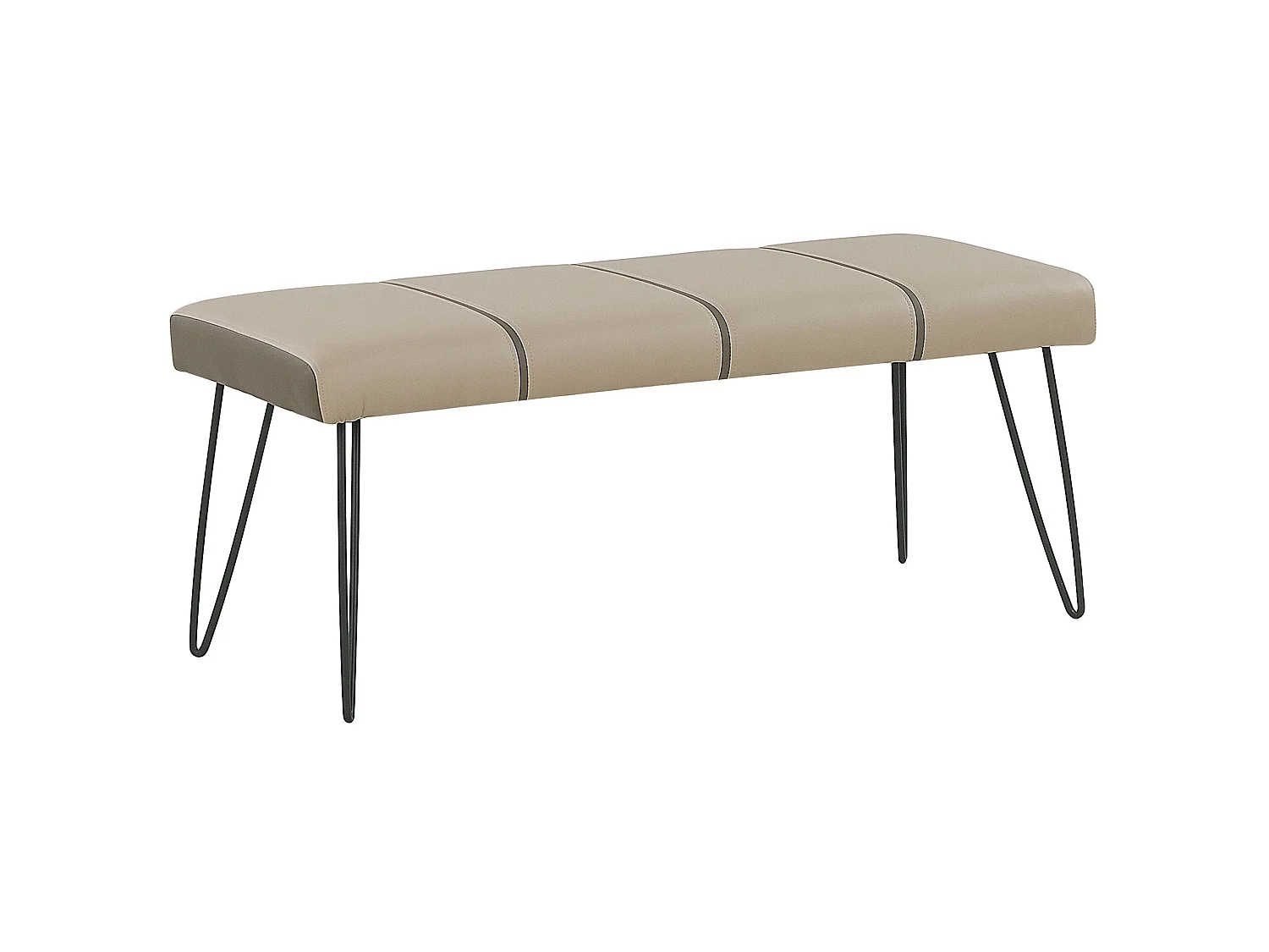 Banc BETIN Cuir PU Beige