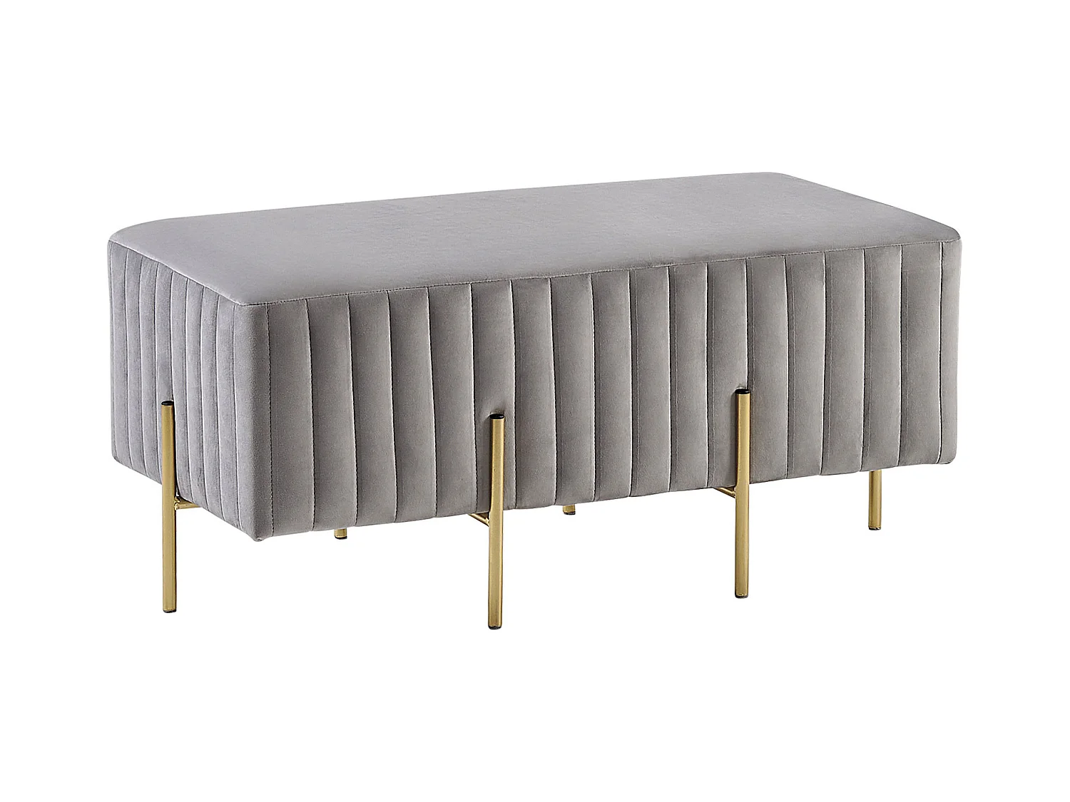 Banc DAYTON Velours Gris clair