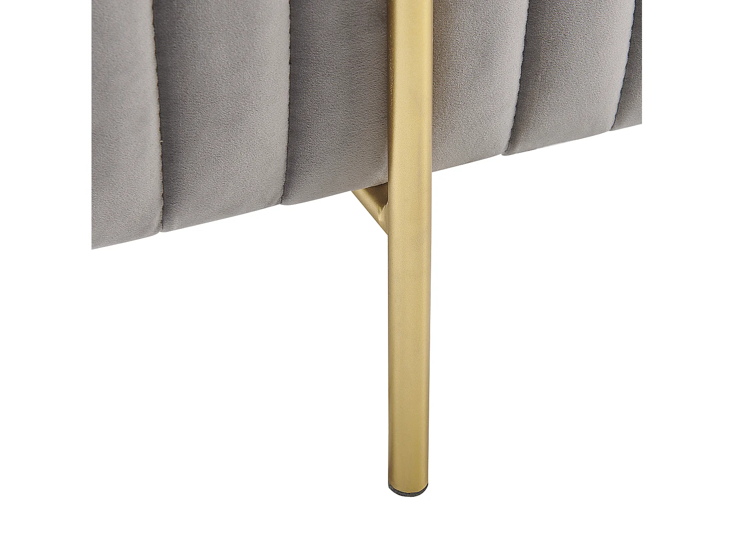 Bankje DAYTON Fluweel Lichtgrijs