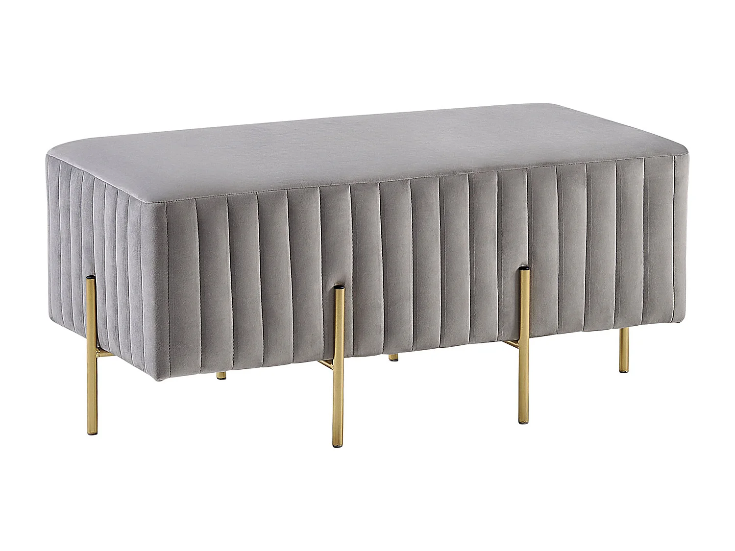 Banc DAYTON Velours Gris clair