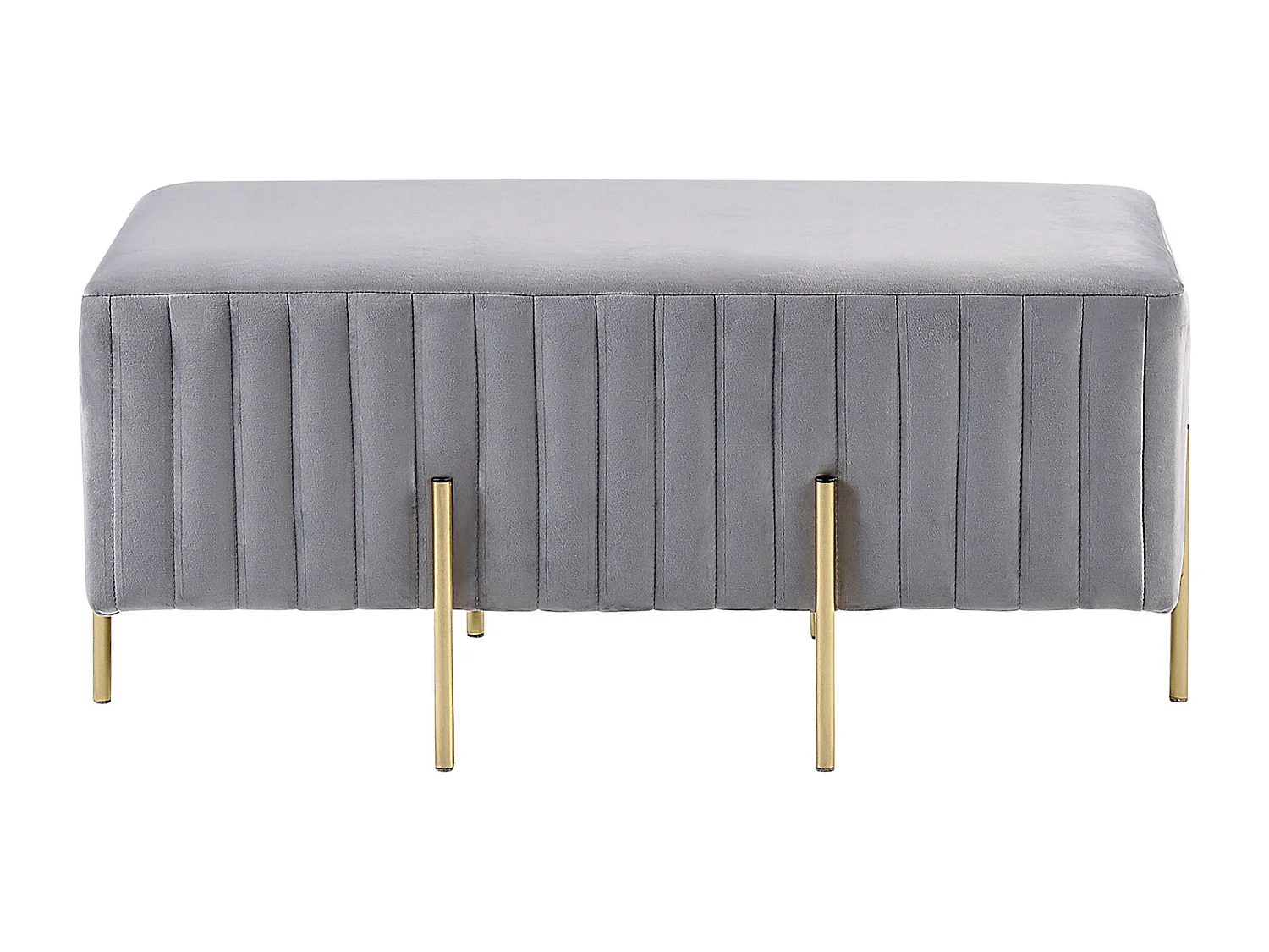 Banc DAYTON Velours Gris clair