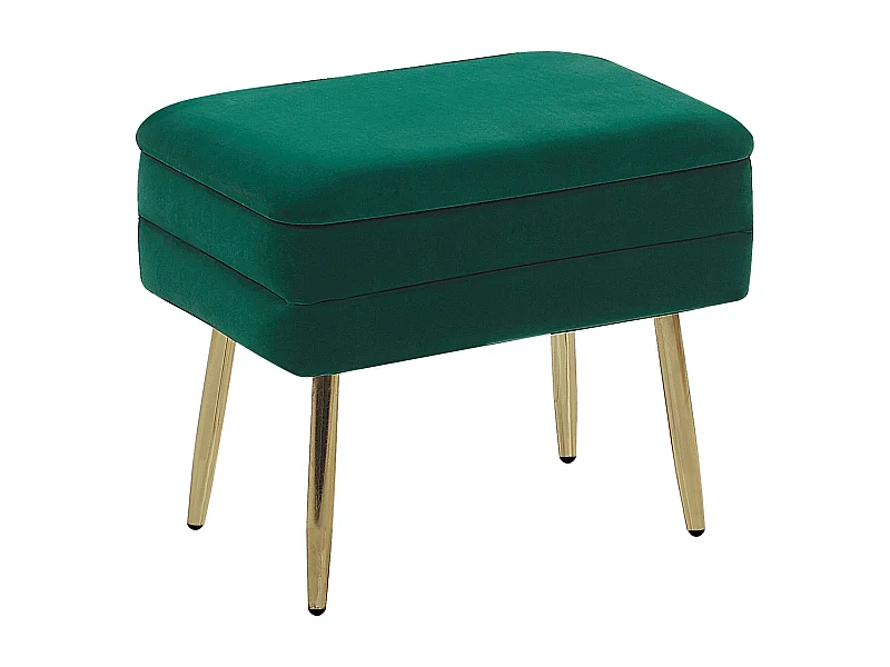 Banc de rangement ODESSA Velours Vert foncé