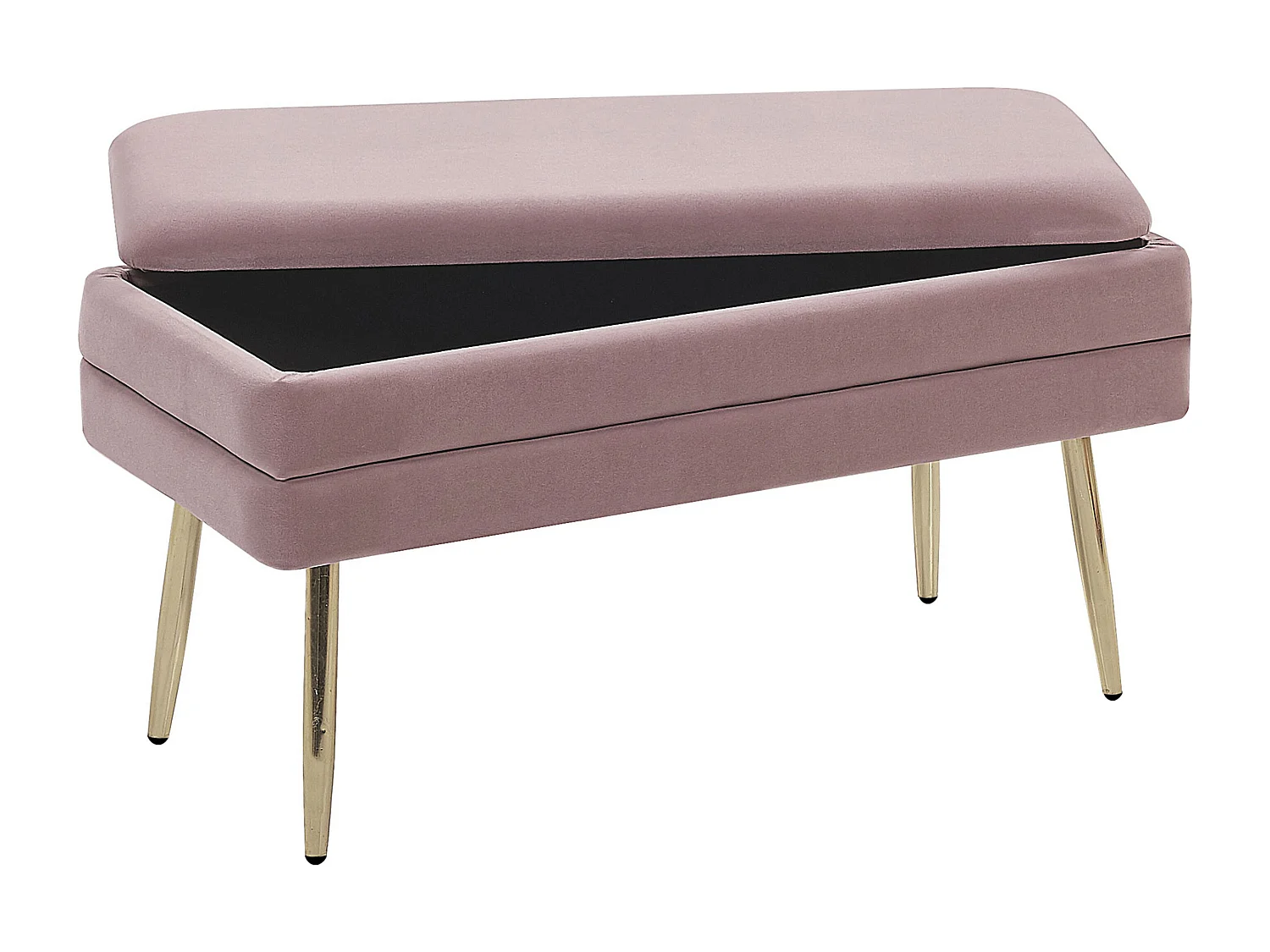 Banc de rangement DURHAM Velours Rose