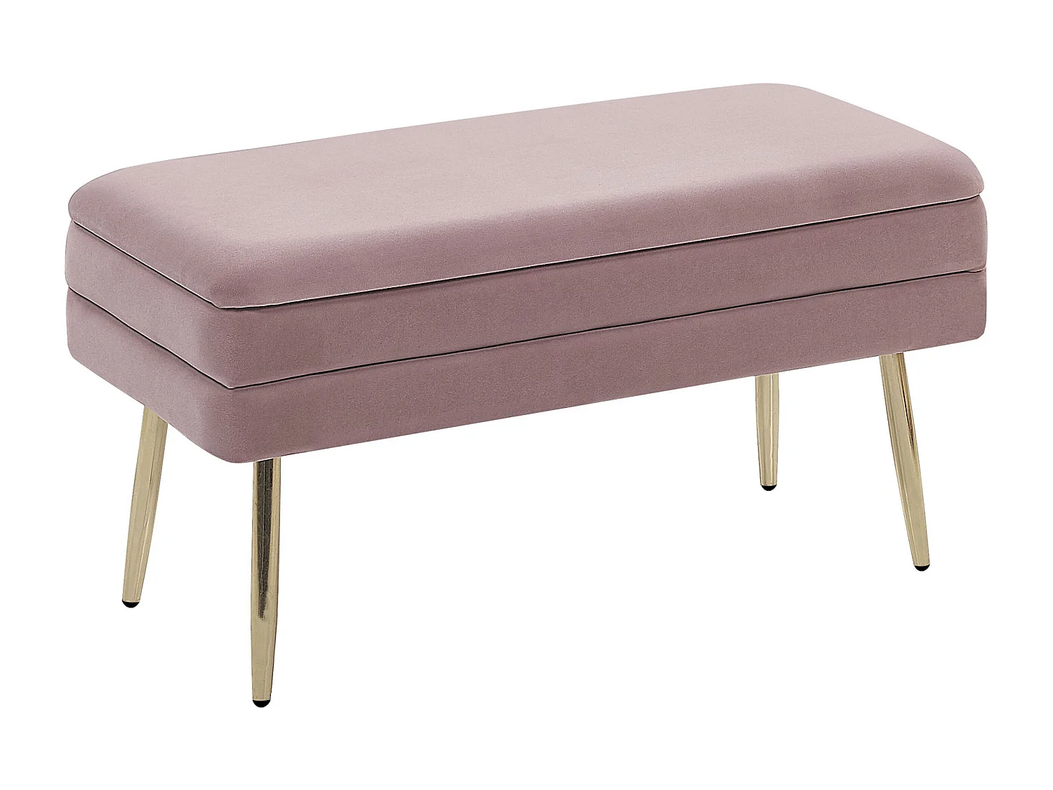 Banc de rangement DURHAM Velours Rose