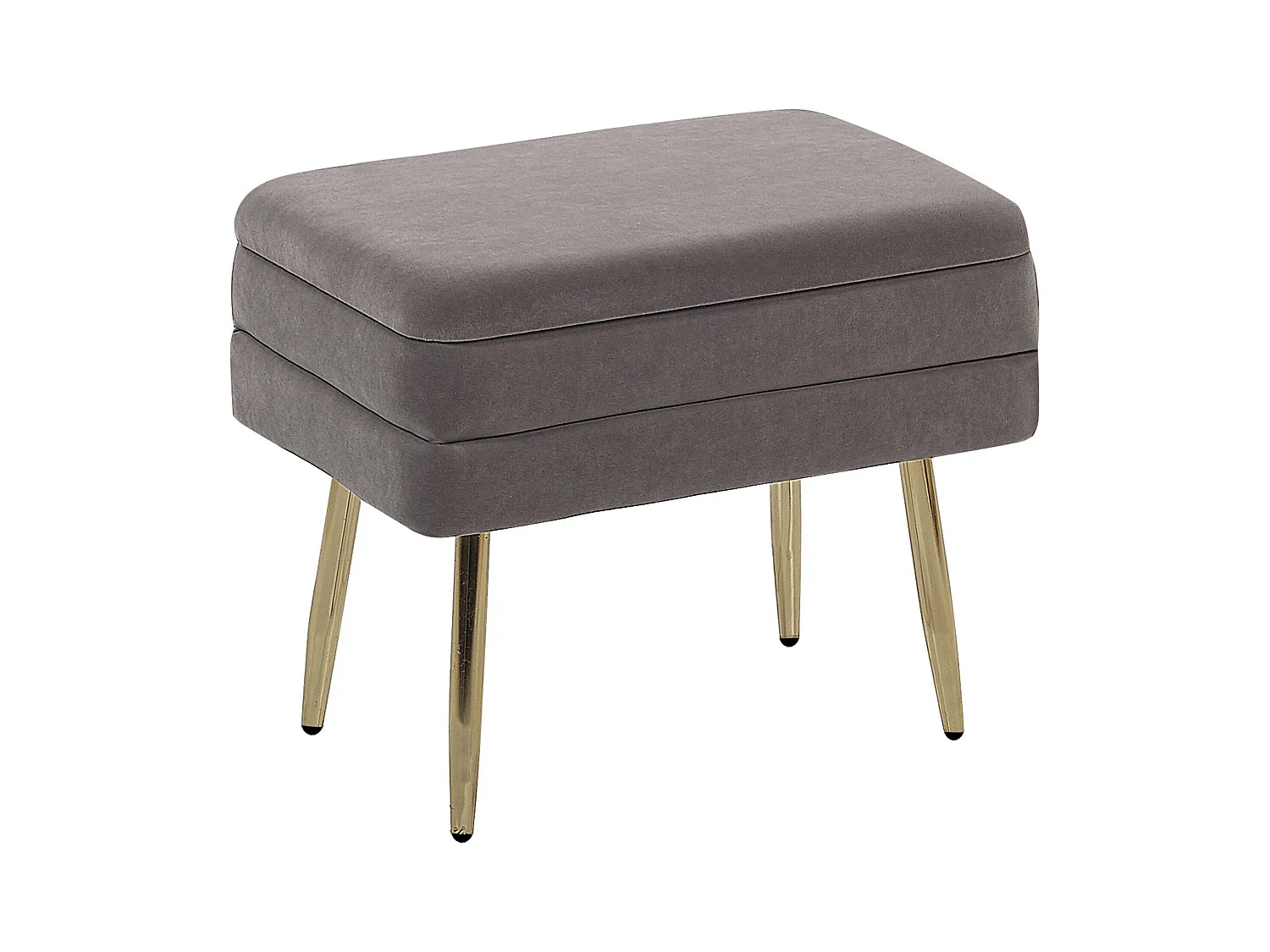 Banc de rangement ODESSA Velours Gris