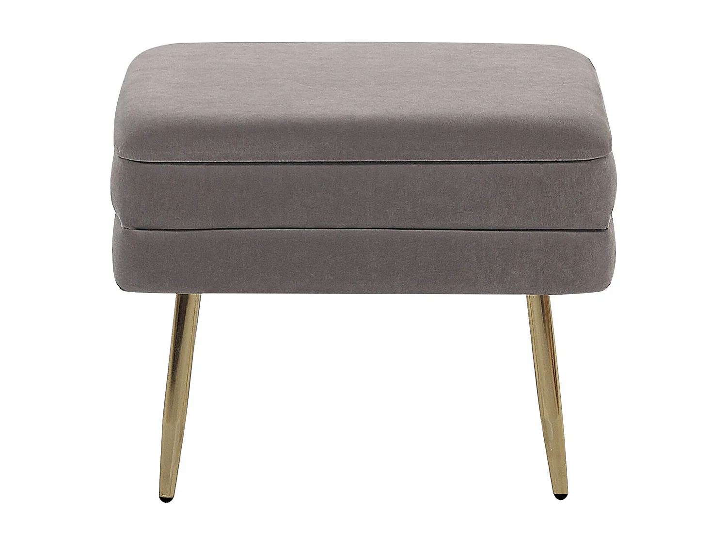 Banc de rangement ODESSA Velours Gris