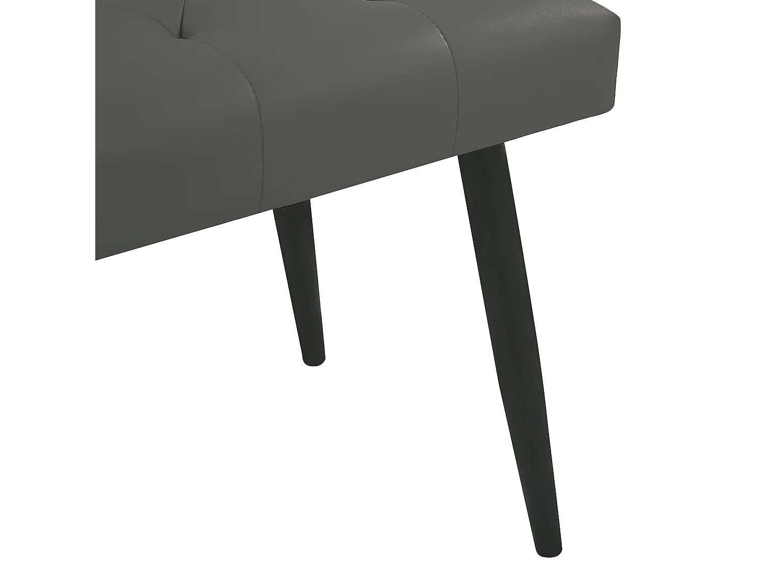 Ławka ESSONNE Ekoskóra Szary