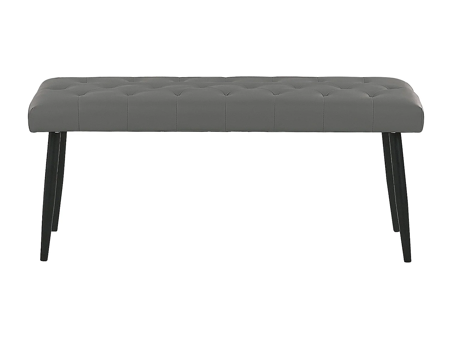 Banco ESSONNE Pele sintética Cinzento