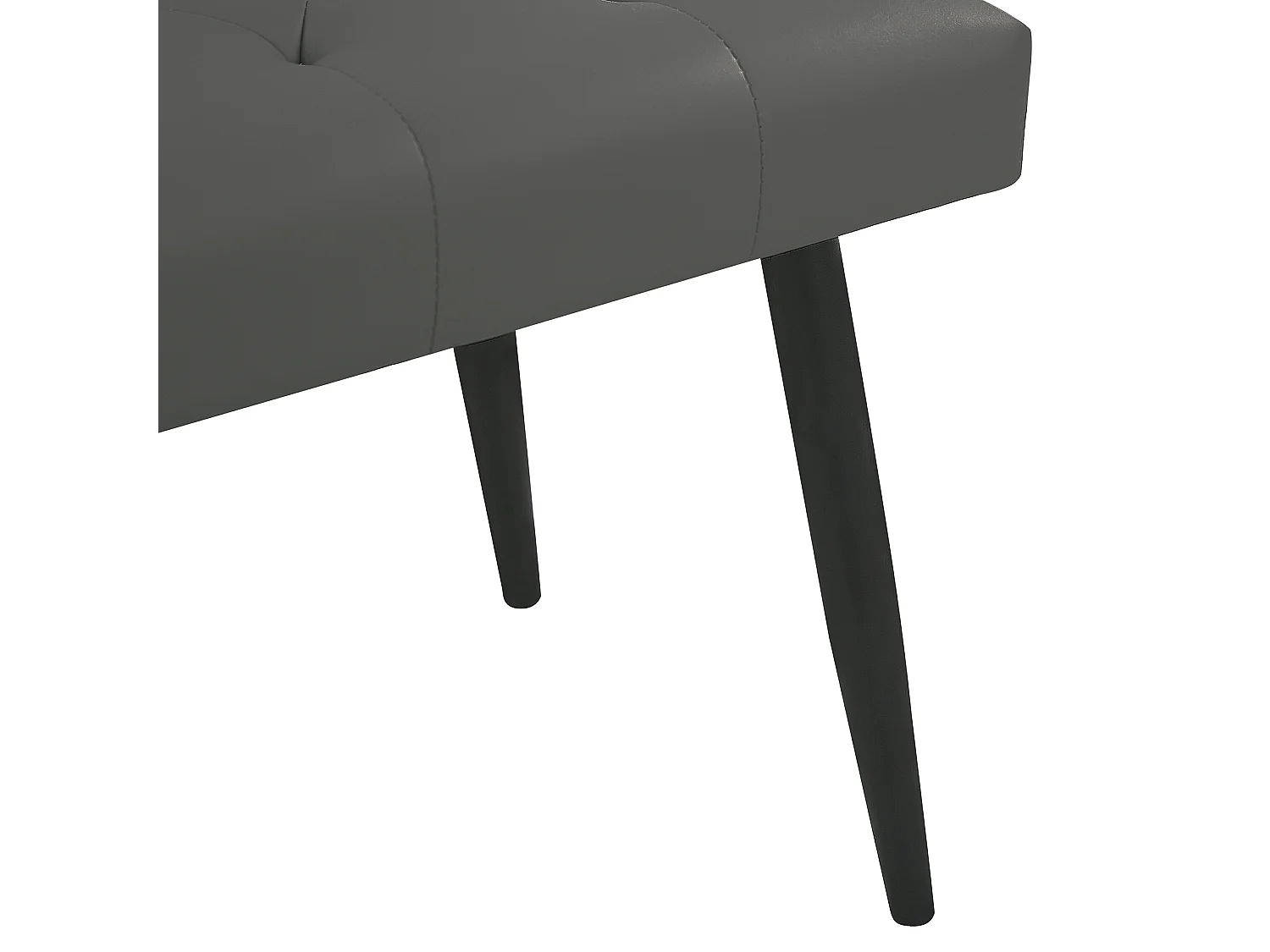 Banco ESSONNE Pele sintética Cinzento