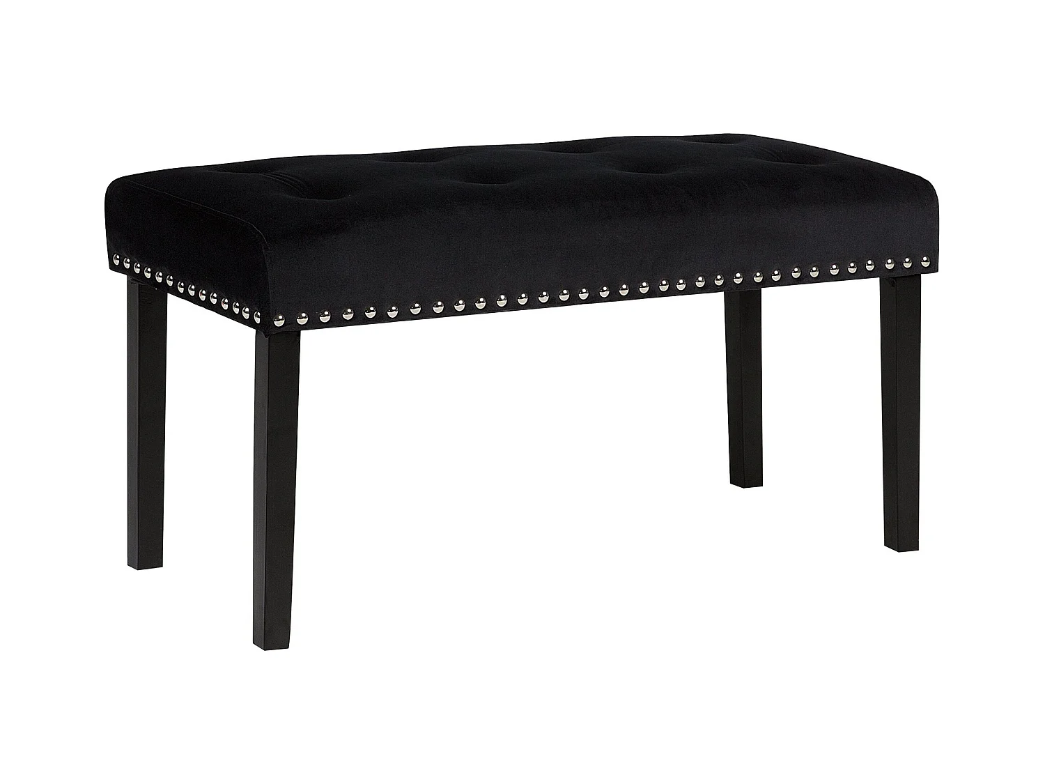 Banc YORKTON Velours Noir