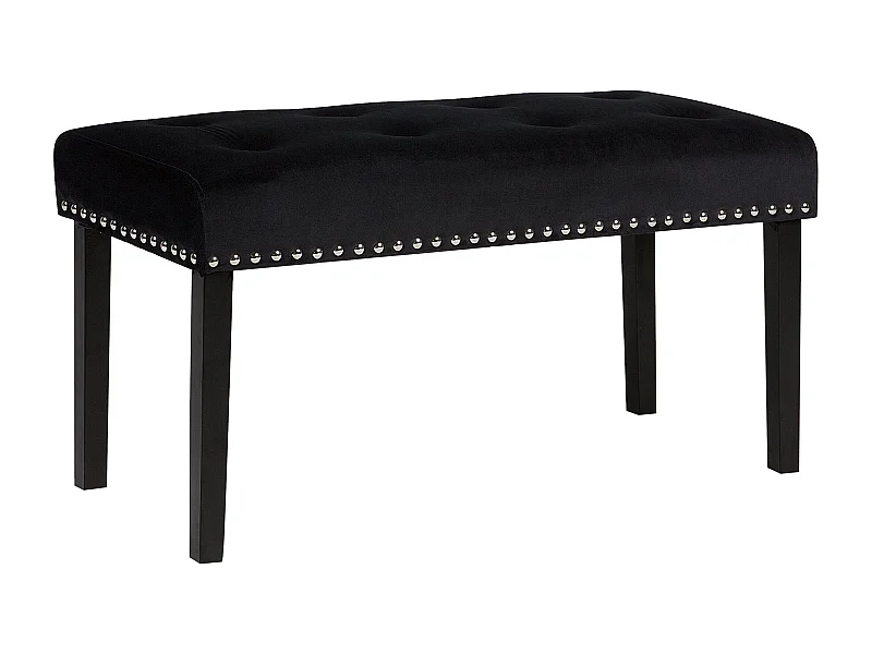 Banco YORKTON Terciopelo Negro