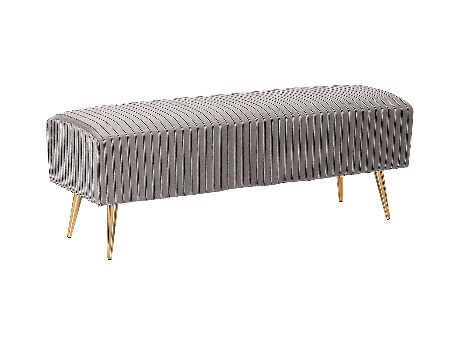 Banc PATERSON Velours Gris clair