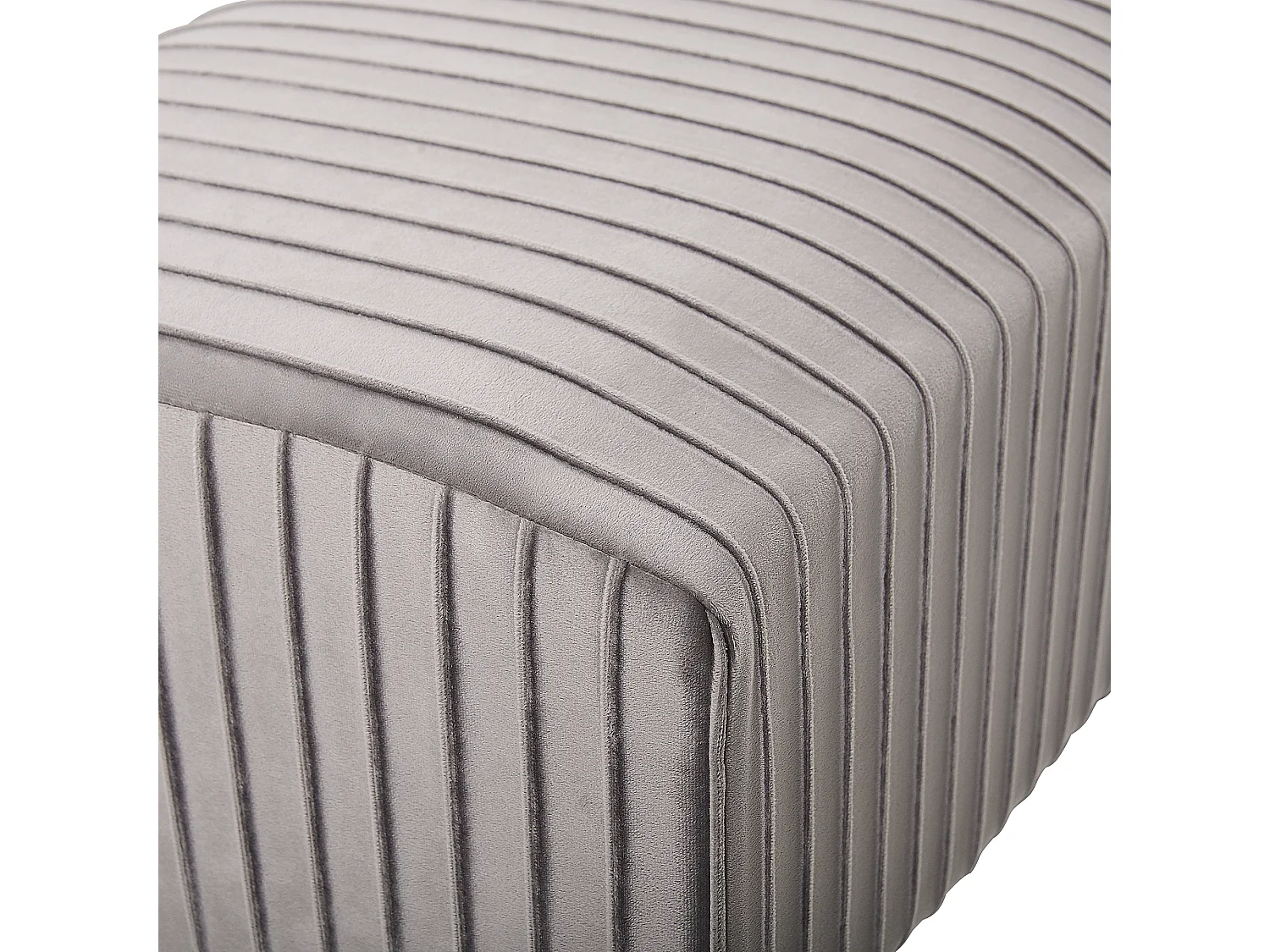 Banc PATERSON Velours Gris clair