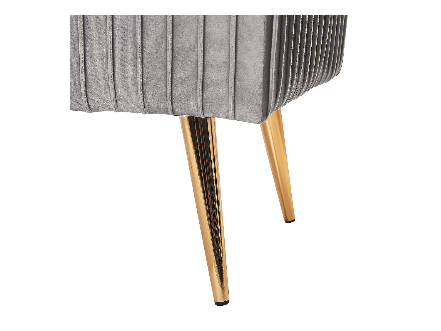 Banc PATERSON Velours Gris clair