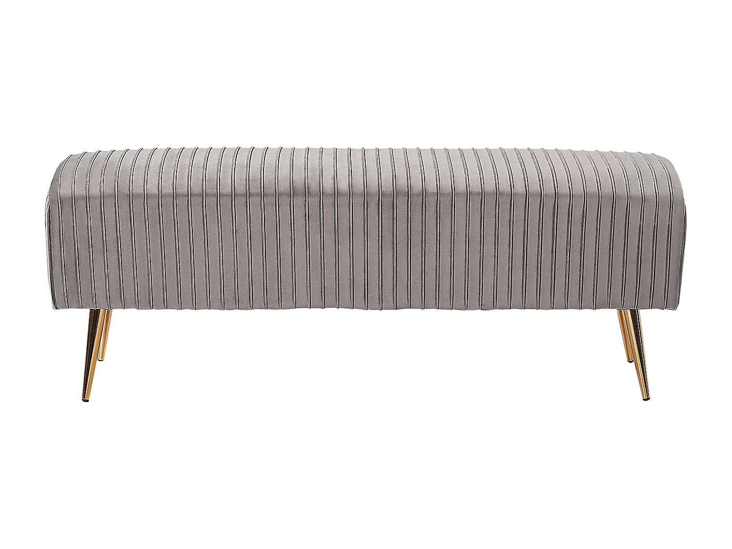 Banc PATERSON Velours Gris clair