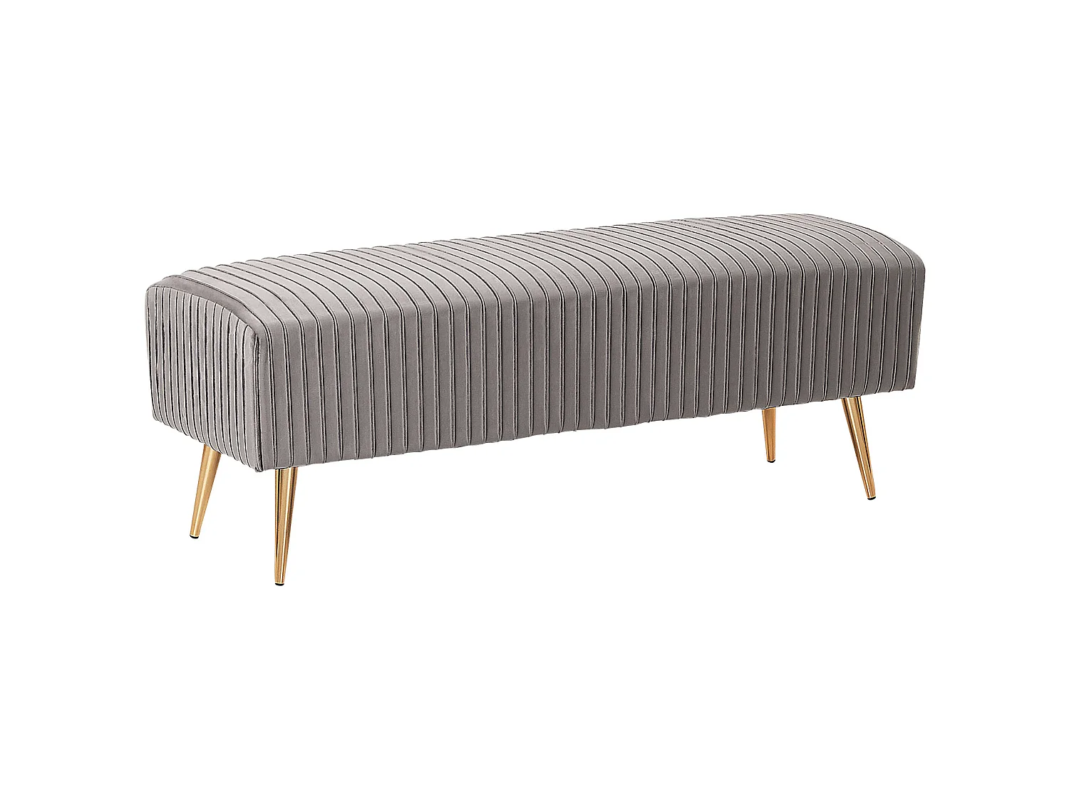 Banc PATERSON Velours Gris clair
