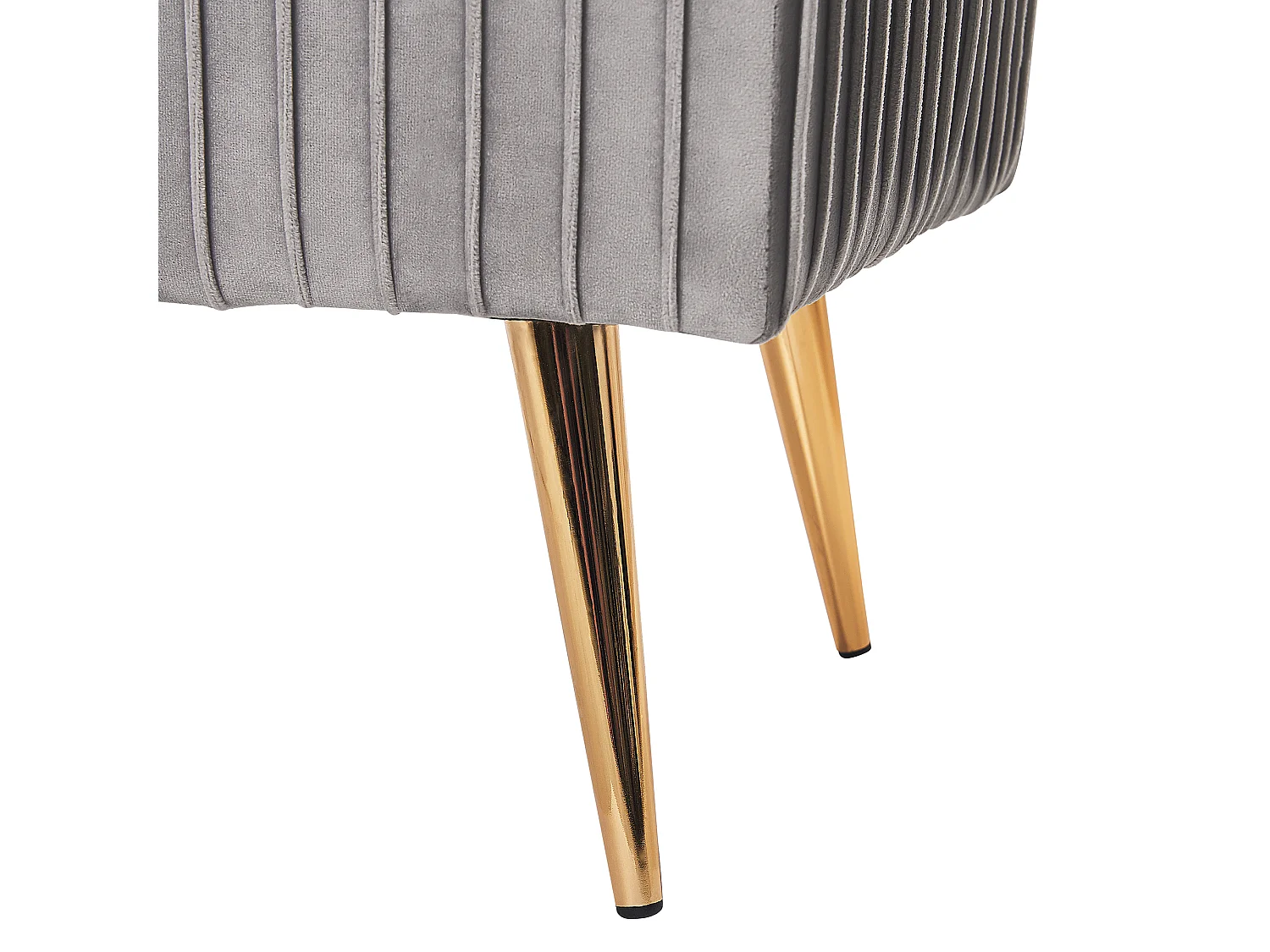 Banc PATERSON Velours Gris clair