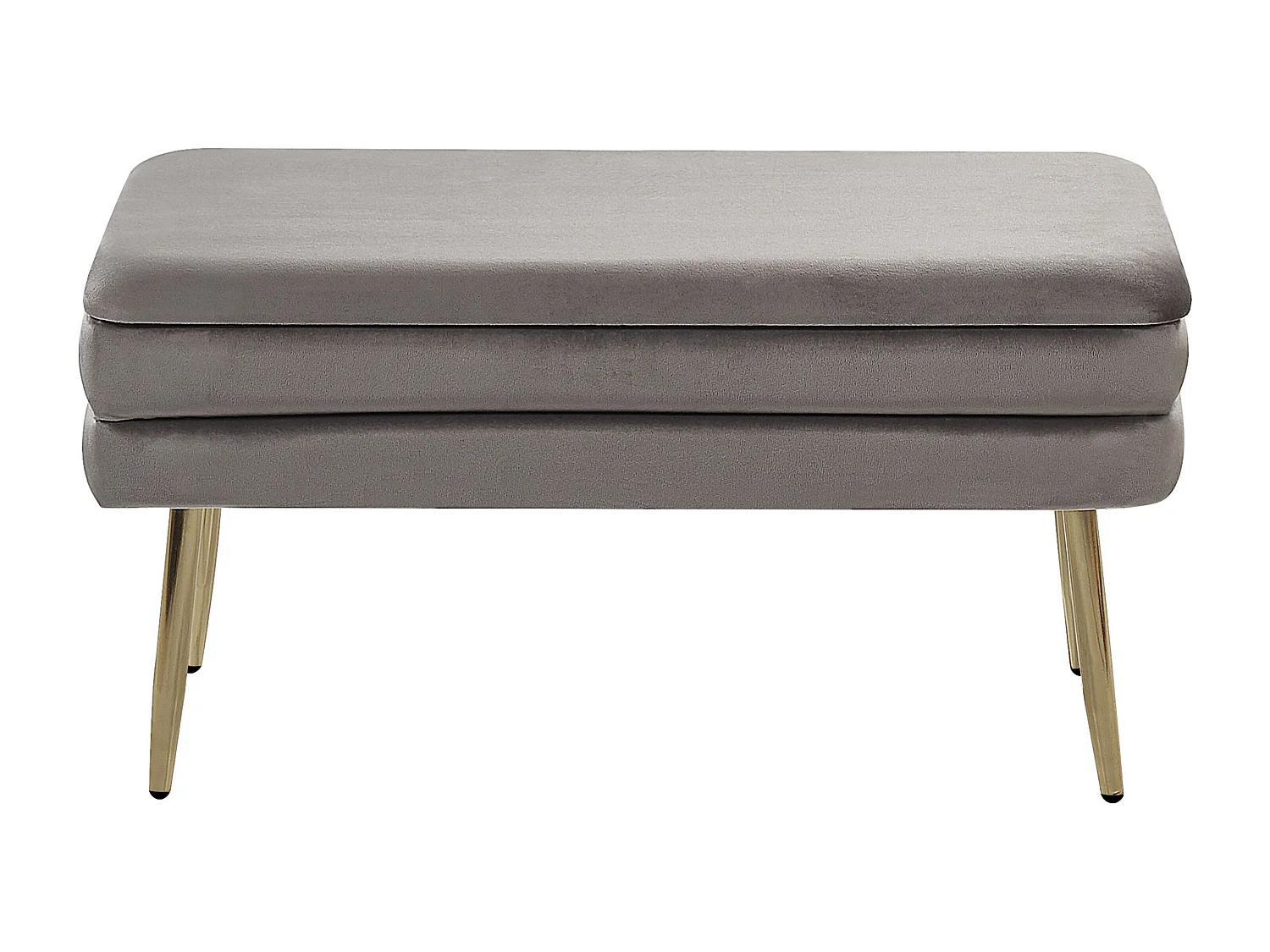 Banc de rangement DURHAM Velours Gris