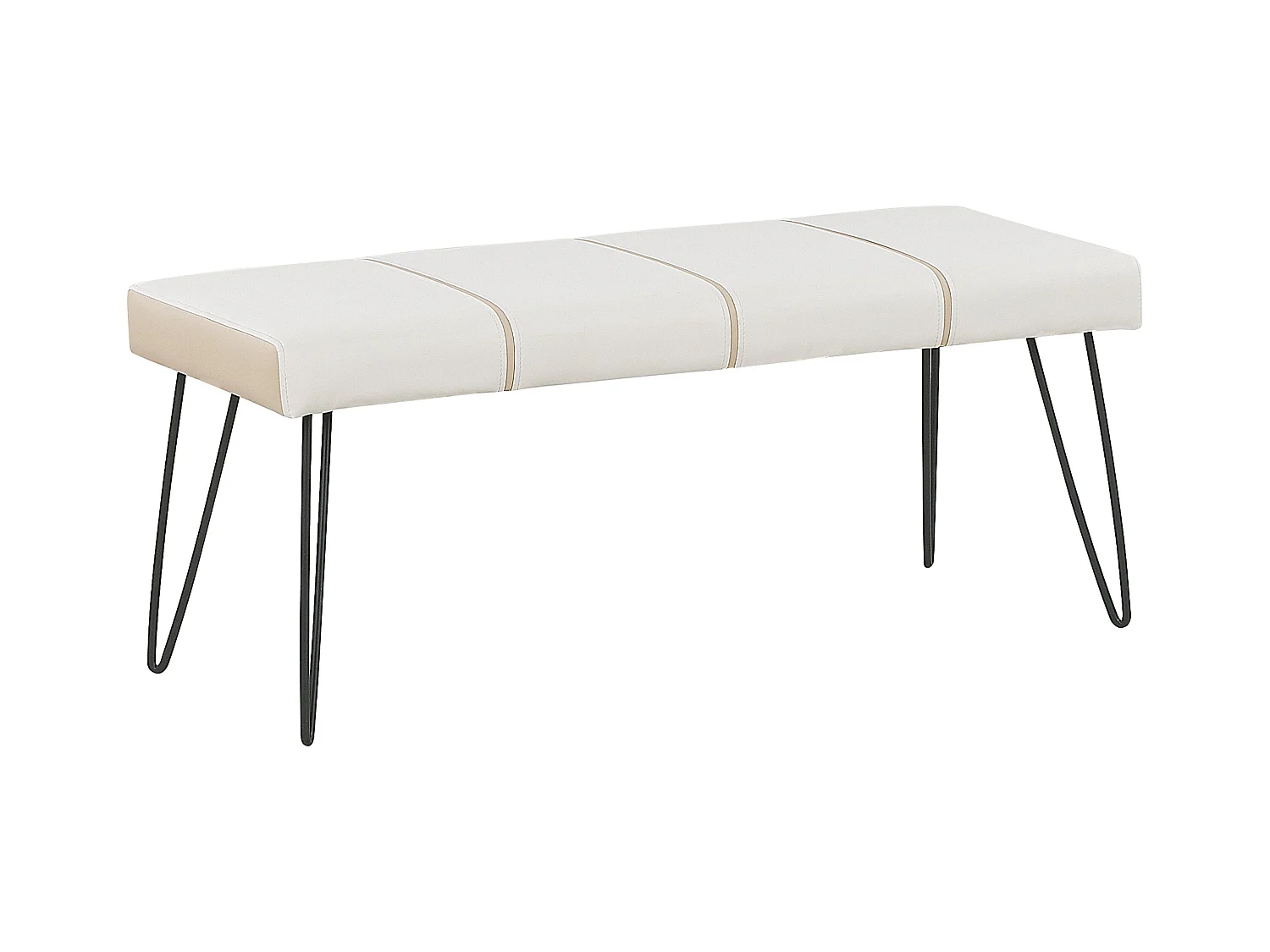 Banc BETIN Cuir PU Blanc