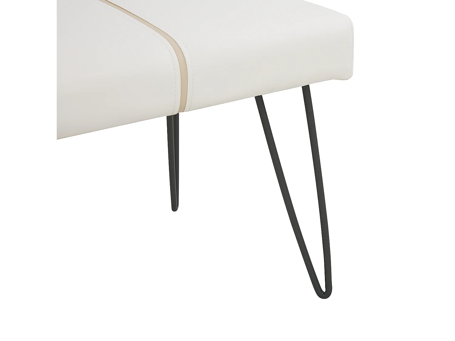 Banc BETIN Cuir PU Blanc