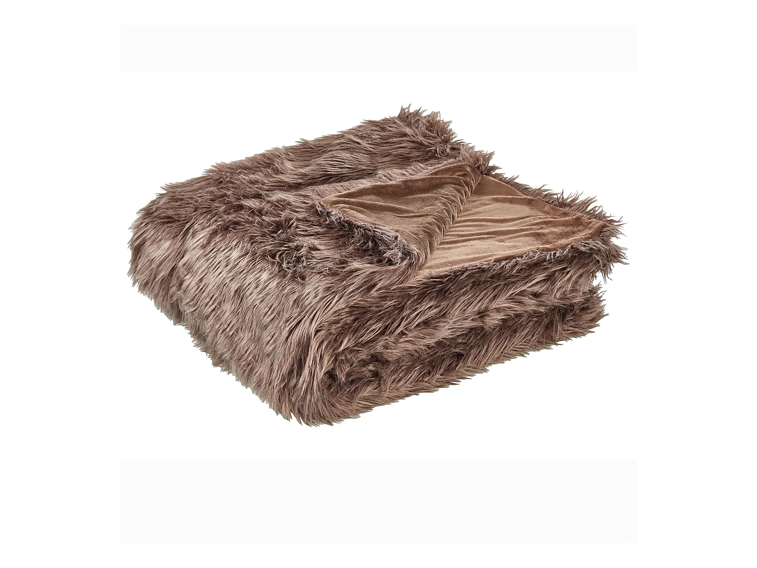 Couvre-lits DELICE Tissu 200 x 220 cm Marron