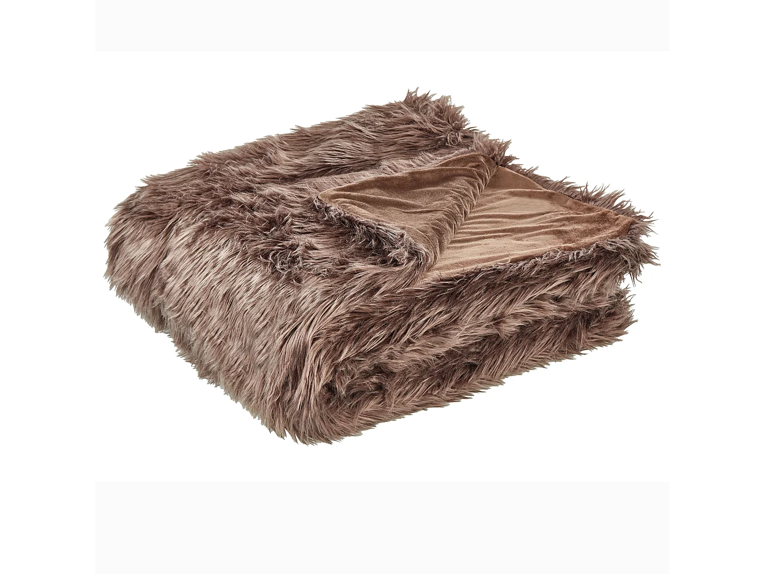 Dekorative Tagesdecke aus Polyester in Braun 200 x 220 cm Delice