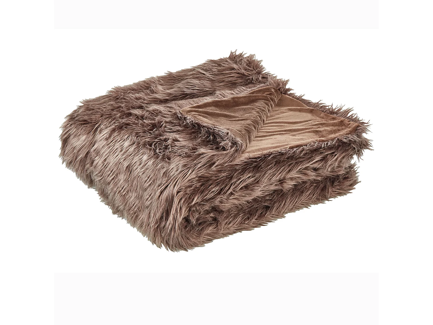 Couvre-lits DELICE Tissu 200 x 220 cm Marron