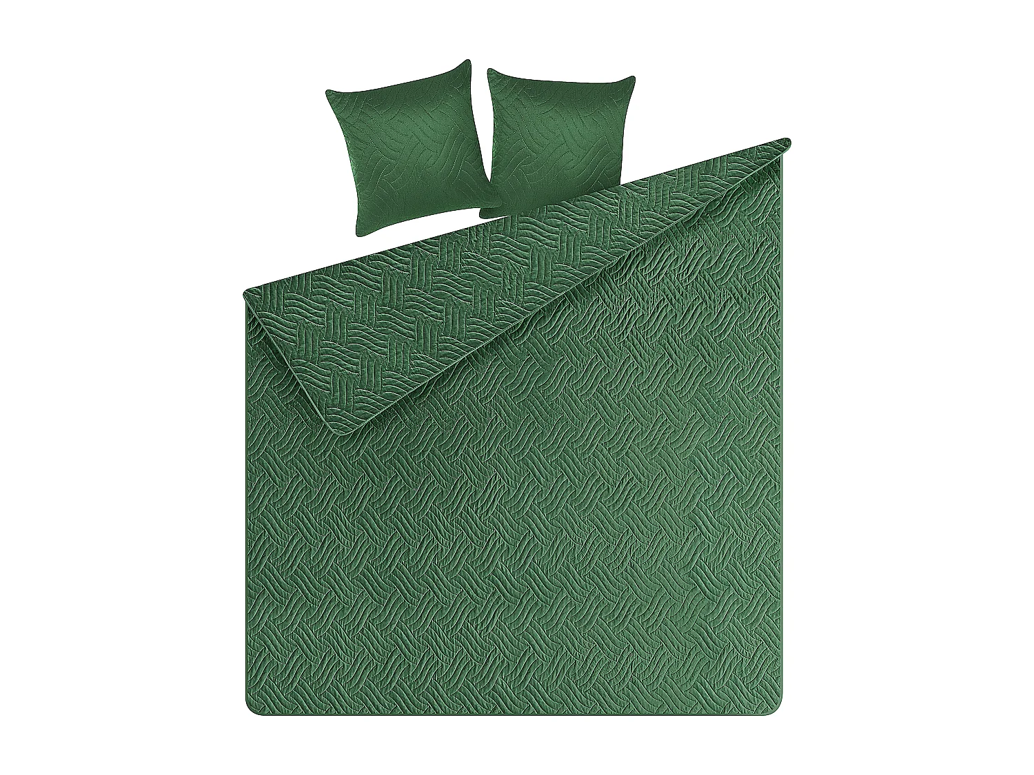 Tagesdecken Set 3-teilig grün 200 x 220 cm BABAK