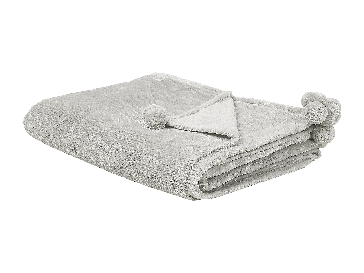 Plaid SAITLER 200 x 220 cm Lichtgrijs