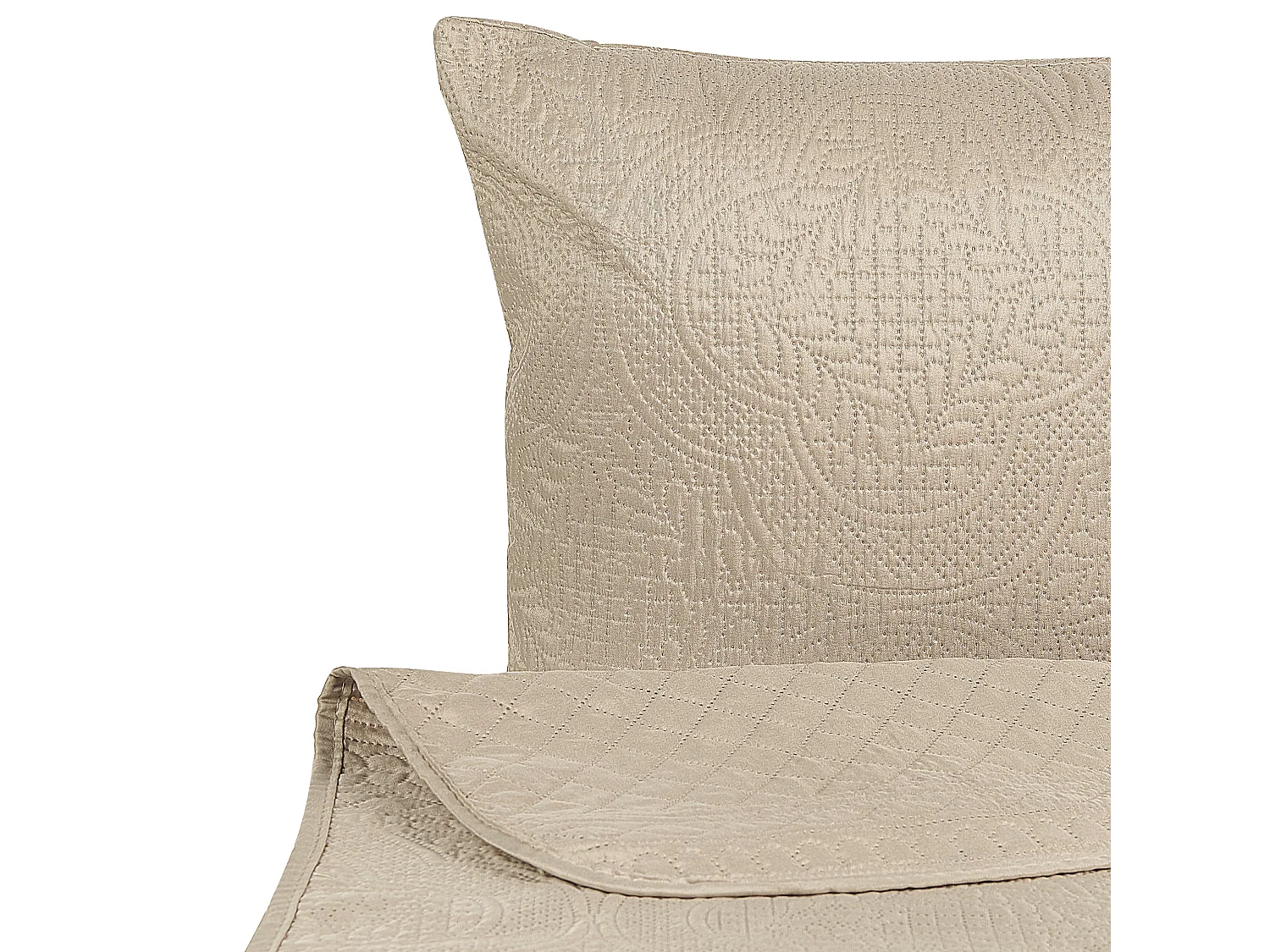 Couvre-lits avec coussins SHUSH 160 x 220 cm Taupe