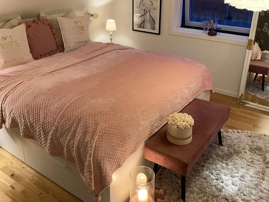 Kuscheldecke SAMUR 200 x 220 cm Rosa