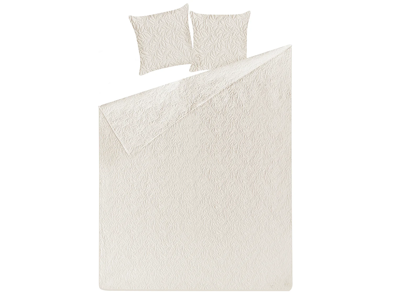 Couvre-lits avec coussins RUDKHAN 140 x 210 cm Crème